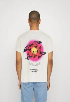 NIGHT ADDICT T-Shirt Con StampaEcru Uomo T-shirt E Polo NIJ22O087-A11