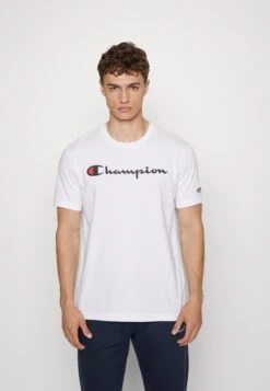 Champion Classic Logo T-ShirtT-Shirt Con StampaWhite Uomo T-shirt E Polo C7642D0BL-A11