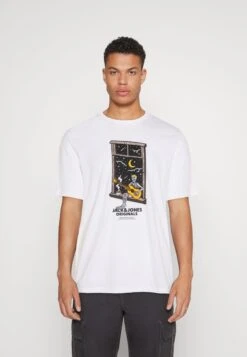 Jack & Jones Jorafterlife Tee Ss Crew Neck SnT-Shirt Con StampaBright White Uomo T-shirt E Polo JA222O5E1-A11