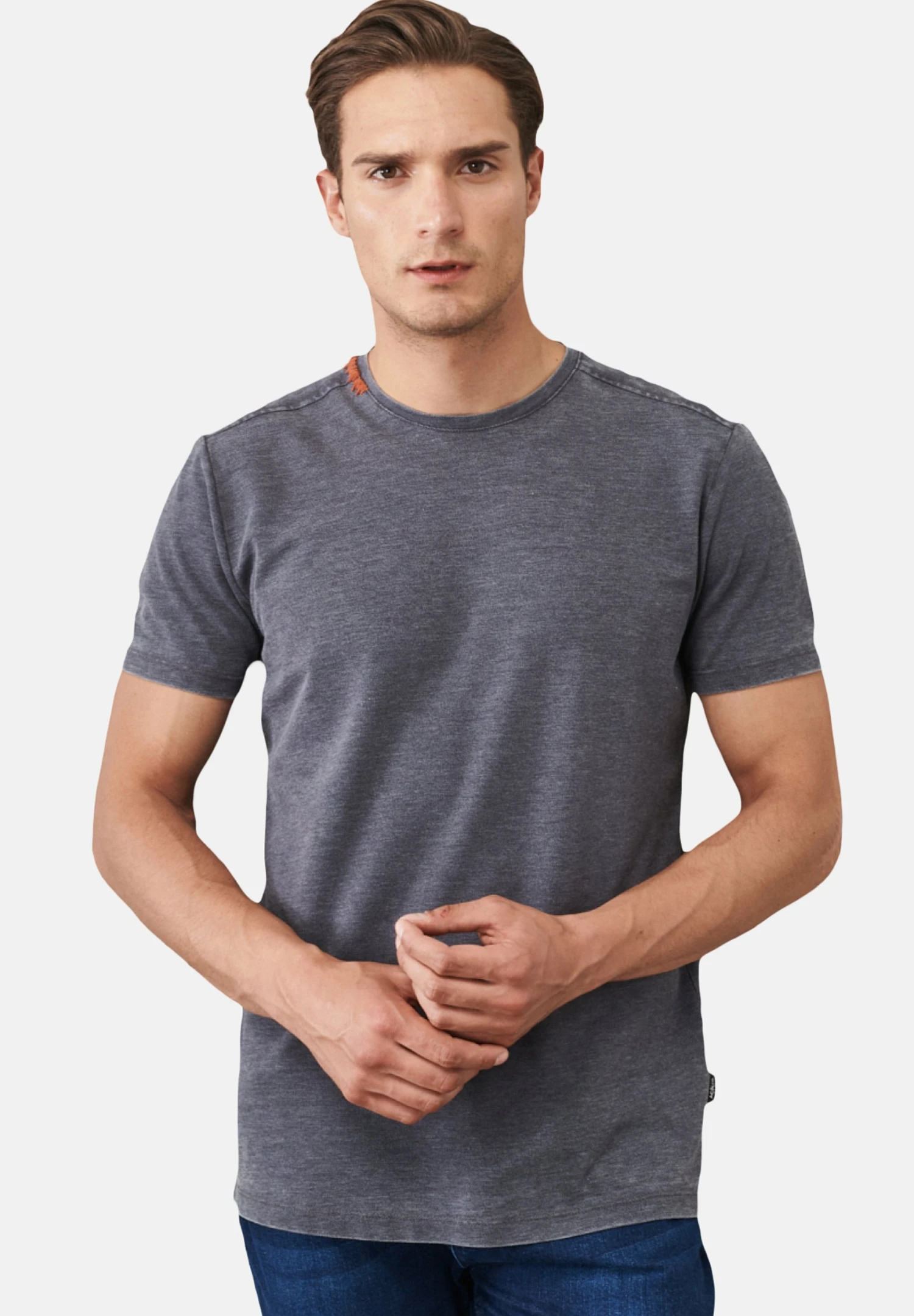 T-Shirt BasicAnthracite Uomo T-shirt E Polo A7T22O023-Q11 1 T-Shirt BasicAnthracite Uomo T-shirt E Polo A7T22O023-Q11