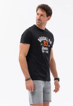 Printed- T-Shirt Con Stampa - Black